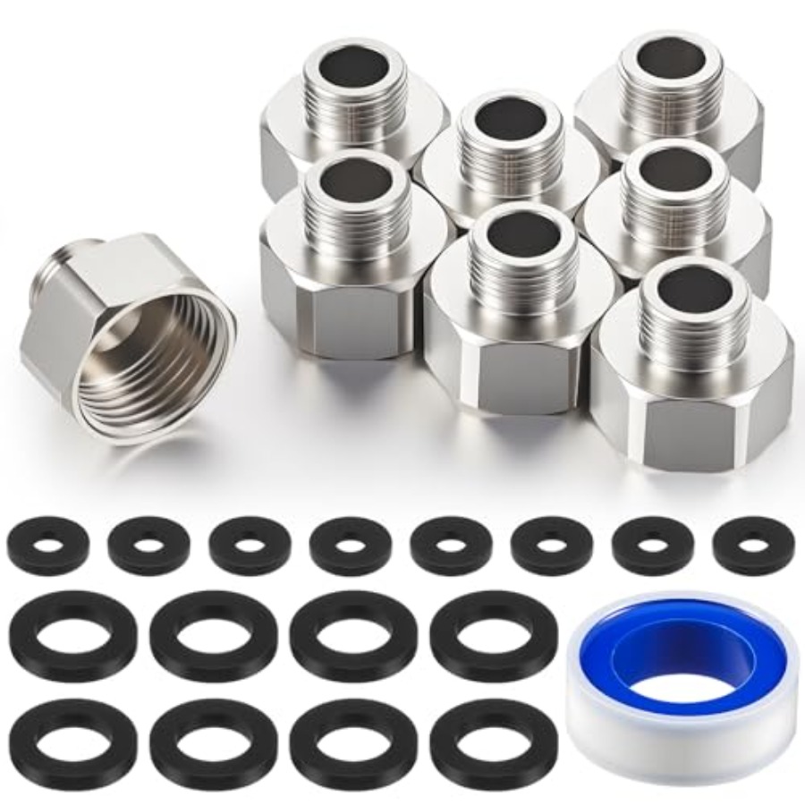 Compression Fitting Brass - 8 Pcs Brass Water Line Adapter