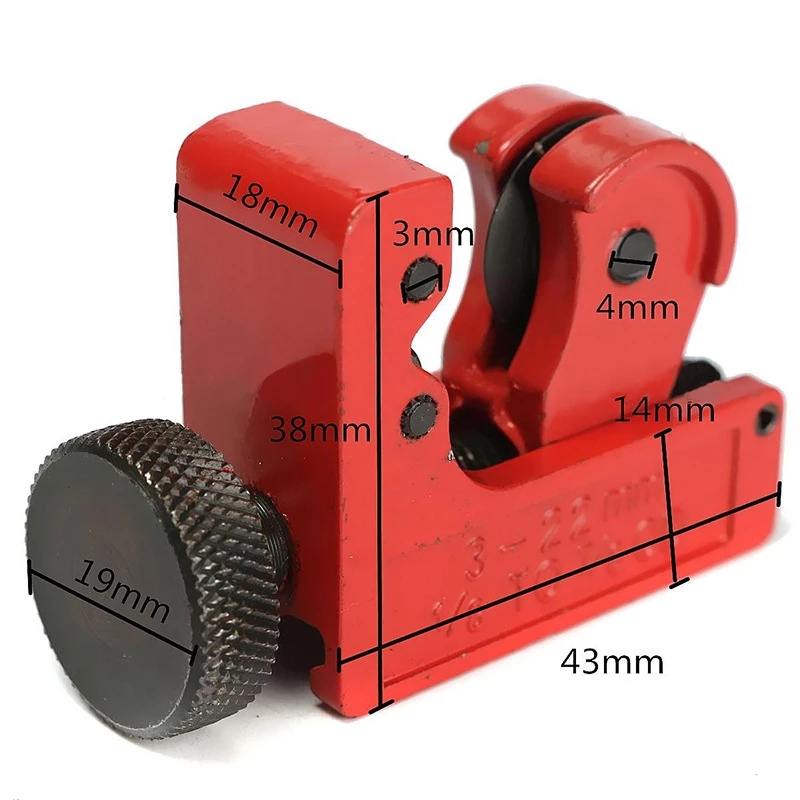 1PC 3-22/3-16mm Mini Alloy Ste - Pipe Cutter Ratchet recension och pris