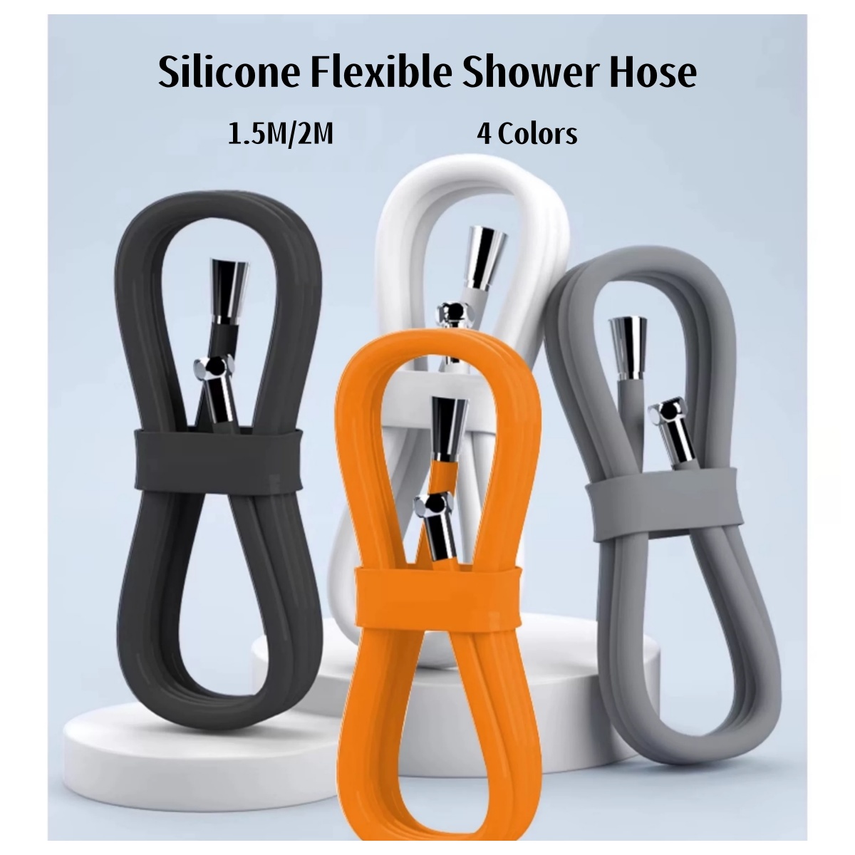 Silicone Flexible Shower Hose  - Silicone Tap Washer recension och pris