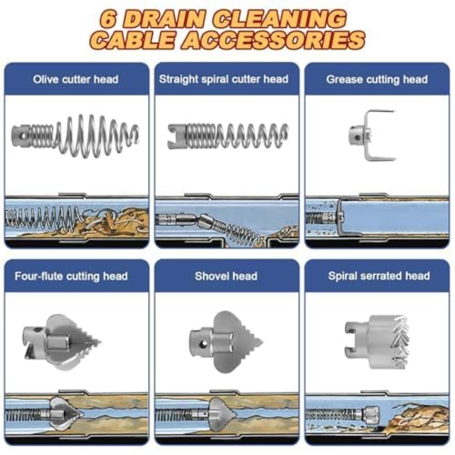 Drain Snake, Drain Auger with  - Drain Snake Flexible recension och pris