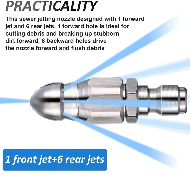 Water Jet High Pressure Spraye - Drain Pipe Clip recension och pris