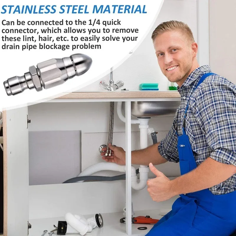 Water Jet High Pressure Spraye - Drain Pipe Clip recension och pris