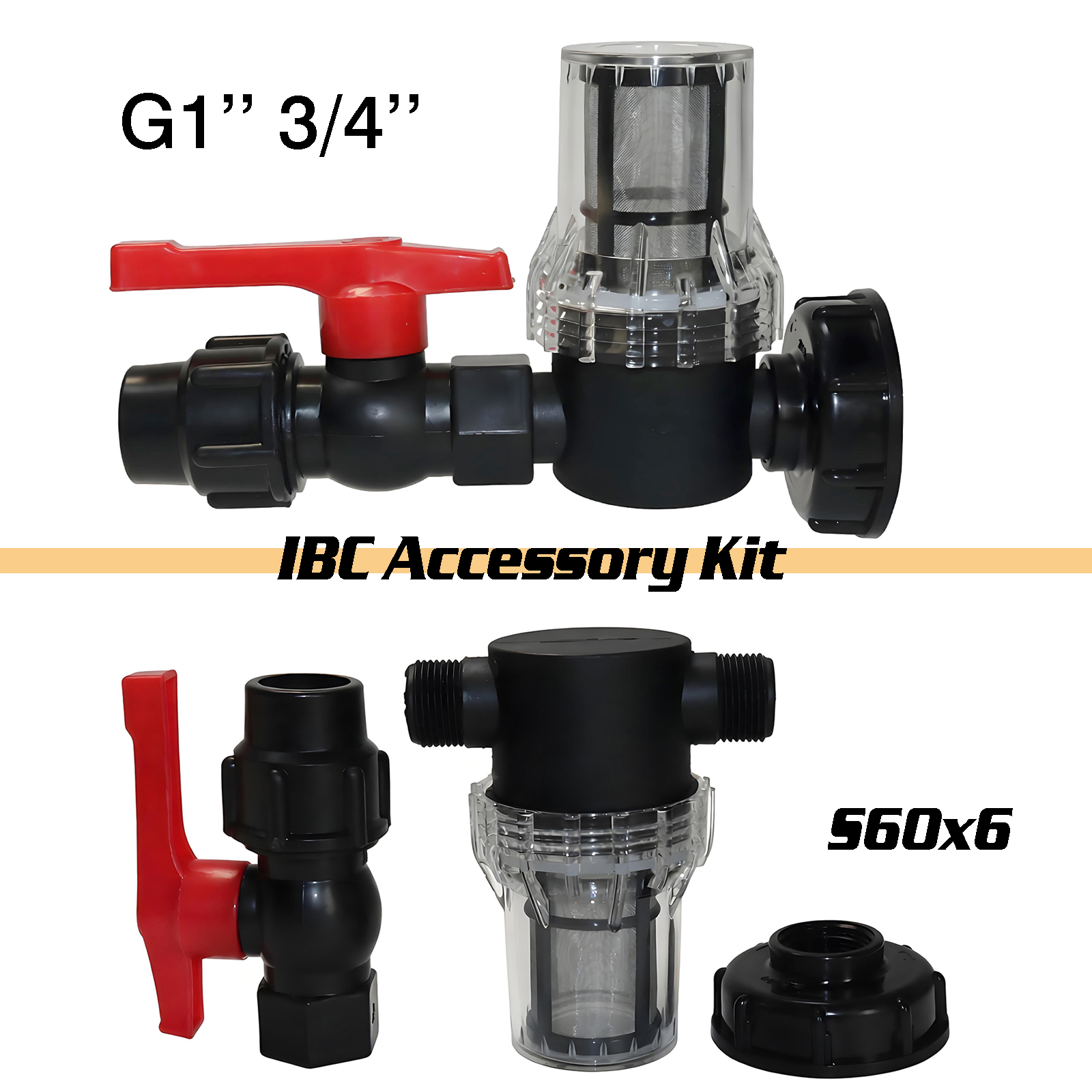 3Pcs Kit IBC water tank filter - Float Ball Valve recension och pris