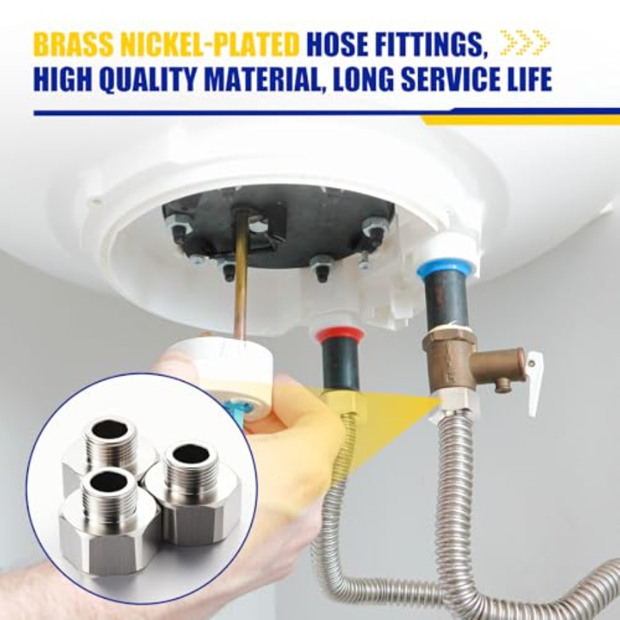 8 Pcs Brass Water Line Adapter - Compression Fitting Brass recension och pris