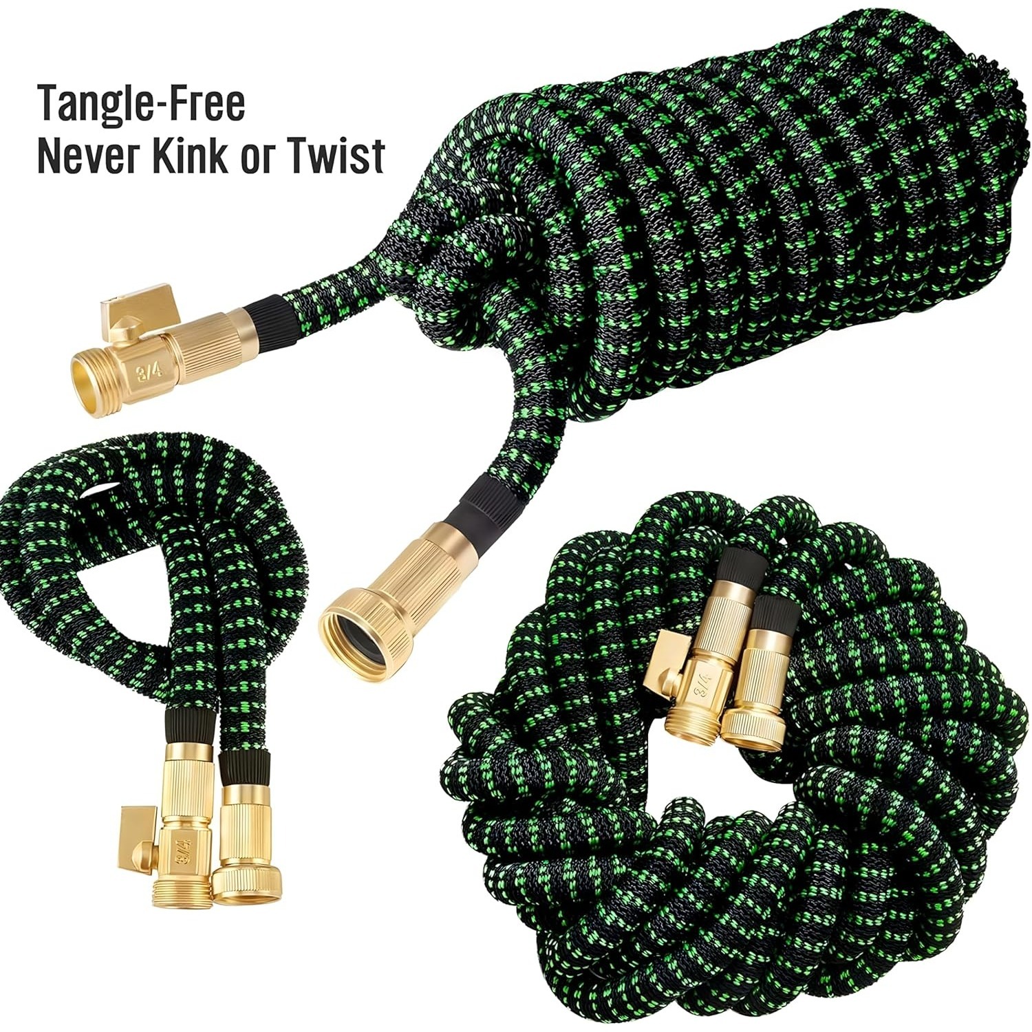 Non-Expandable Garden Hose wit - Flexible Hose Braided recension och pris