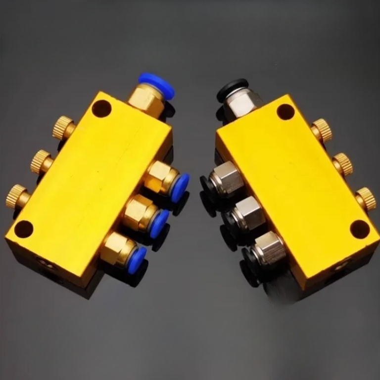 2-12 Ways Aluminium Brass Lube - Compression Fitting Brass recension och pris