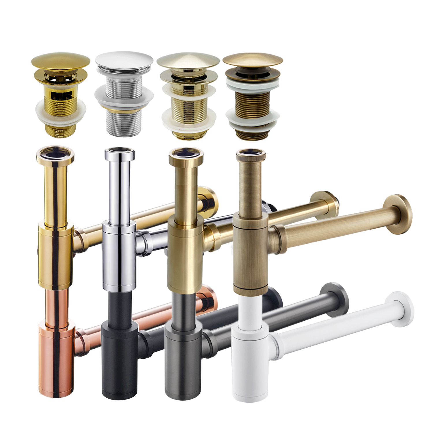 Bathroom Sink Bottle Trap Wash - Drain Pipe Clip recension och pris