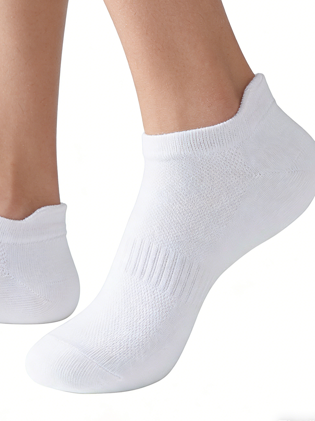 6 Pairs Women Men White Ankle  - Pipe Bending Spring recension och pris